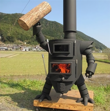 ロボット型薪ストーブ ストーブにロマンを 高知県土佐清水市のふるさと納税でもらえる