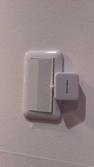 遠隔操作 装置 照明 スイッチ オン カバー 取れる SwitchBot