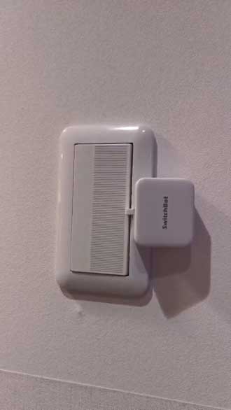 遠隔操作 装置 照明 スイッチ オン カバー 取れる SwitchBot