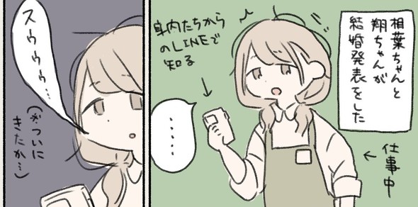 推しの結婚発表