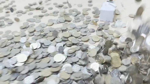 からめる貯金箱