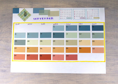 色見本帳風シール iromekuri（イロメクリ）