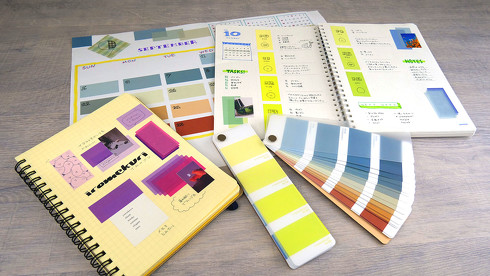 色見本帳風シール iromekuri（イロメクリ）