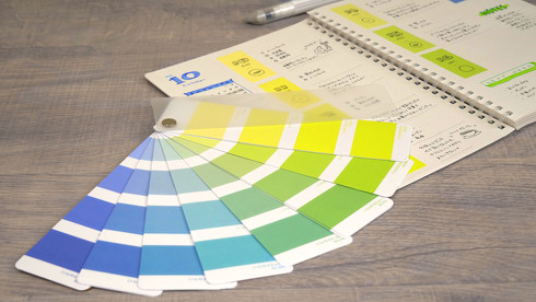 色見本帳風シール iromekuri（イロメクリ）