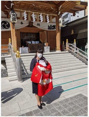 白鳥久美子 娘 たんぽぽ お宮参り チェリー吉武 水天宮 ブログ