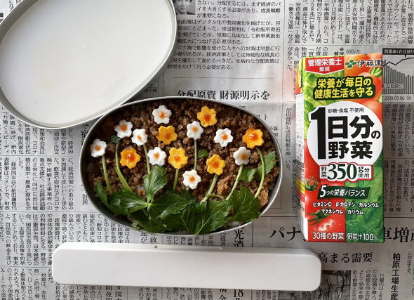 花畑 弁当 キャラ弁