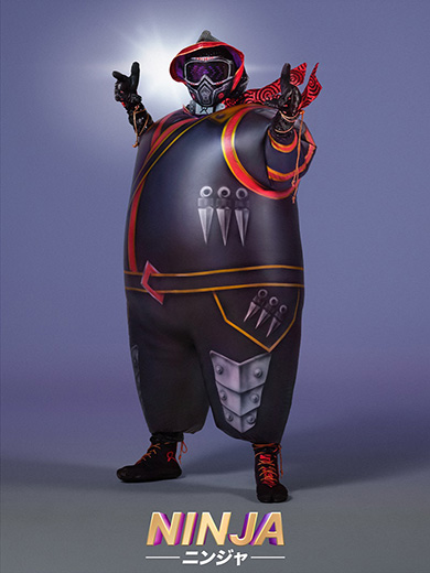 ザ・マスクド・シンガー ドラゴン3 Missテレビジョン エスカルゴ バード T-REX 連獅子 ネオンパンダ イカキング ニンジャ ローズ ウルフ アマビエ 正体 歌っているのは誰だ