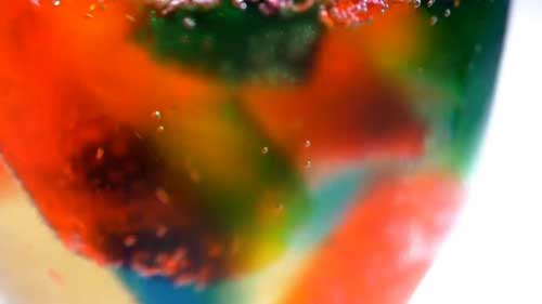 色の三原色 ゼリー シアン イエロー マゼンタ