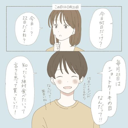 ショートケーキの日 カップル漫画