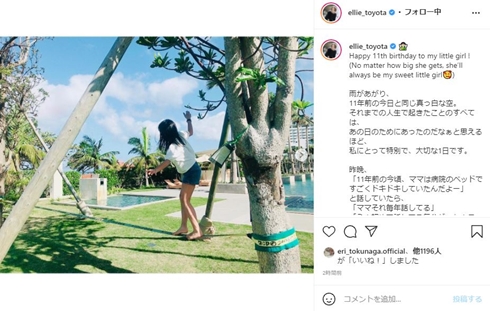 豊田エリー 柳楽優弥 娘 現在 何歳