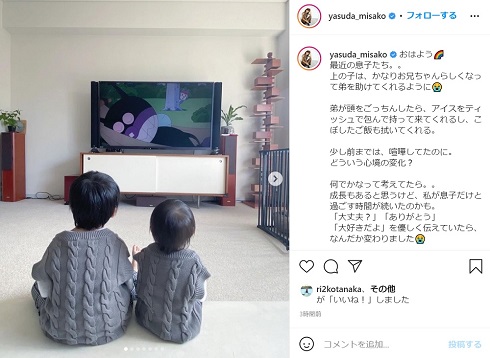 安田美沙子 息子 兄弟 腹膜炎