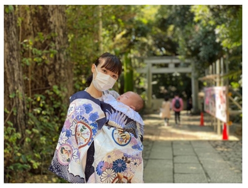 エハラマサヒロ お宮参り 子ども スタジオアリス 集合写真