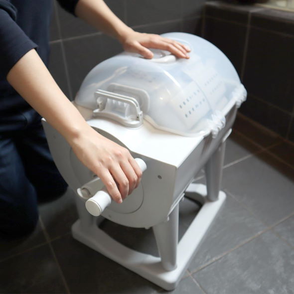 サンコー ぐるぐるぶんまわ槽 ドラム式全手動洗濯機