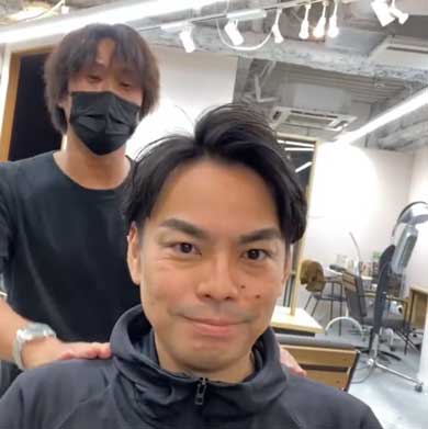 ヘアカット 会社員 男性 さわやか 変身 大月渉 髪型 スタイリング