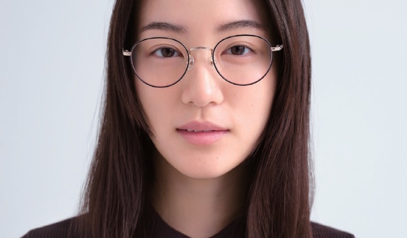 チークカラーレンズ メガネ 眼鏡