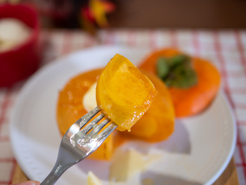 焼き柿のアップ