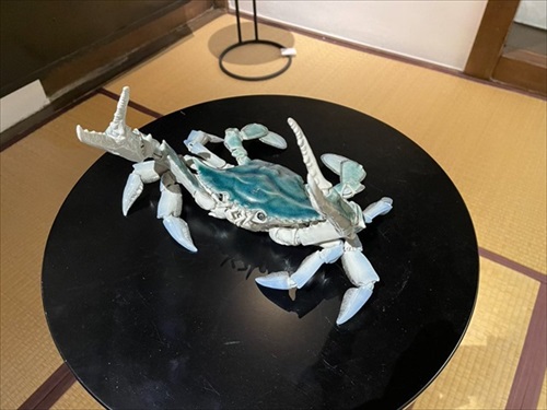焼き物のカニがすごい