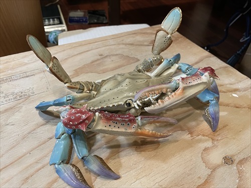 焼き物のカニがすごい