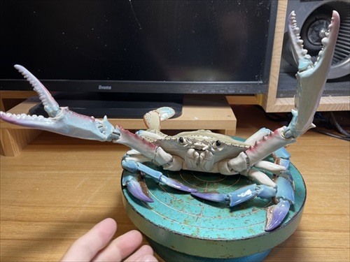 焼き物のカニがすごい