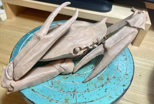 焼き物のカニがすごい