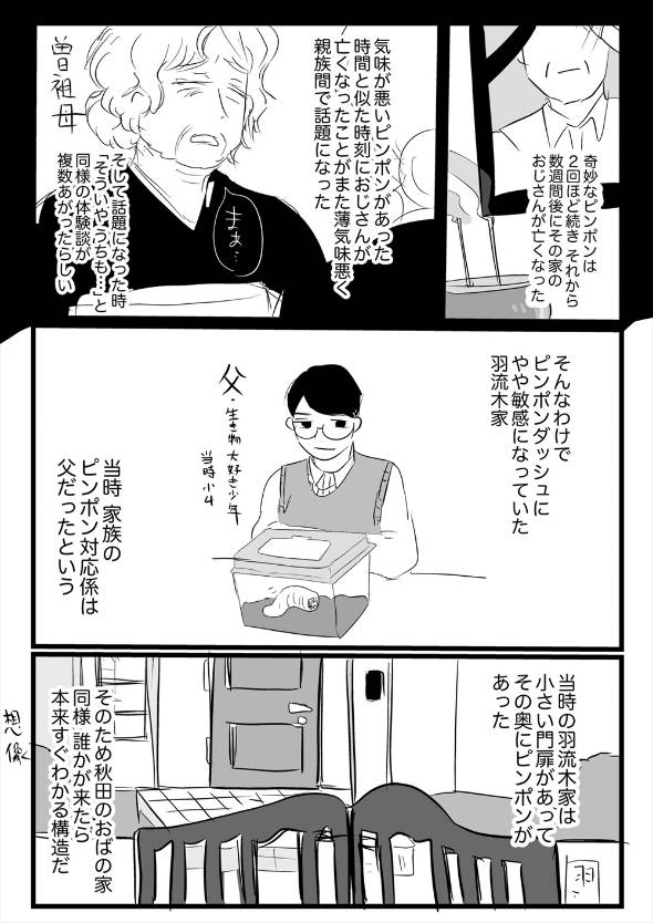 死人が出る前のピンポン 漫画