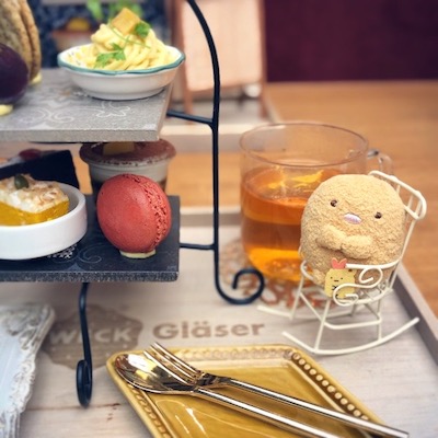 ぬいぐるみとアフタヌーンティー