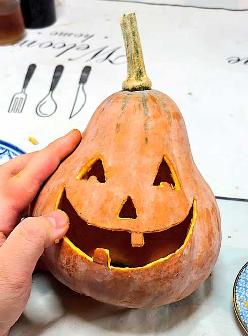 ハロウィン カボチャ ランタン 怨霊 変化 怖い