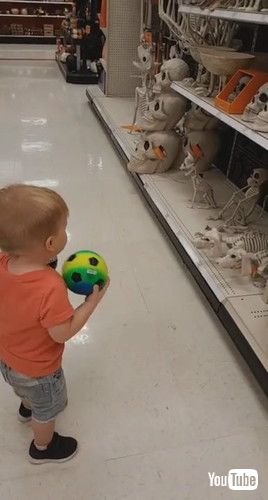 「2-Year-Old Son Reacts to Bone Puppies at Target || ViralHog」