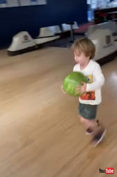 Baby Bowler Slips with Ball || ViralHog