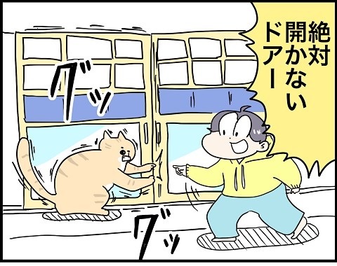 パワフルな猫ちゃん