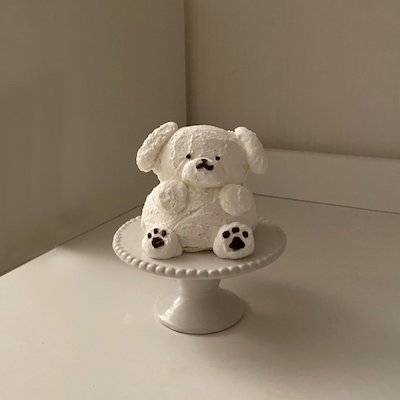 おすわりいぬケーキ