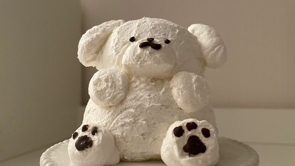 おすわりいぬケーキアップ