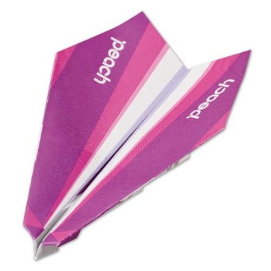 HAPPY ORIGAMI AIRPLANE Fly Peach