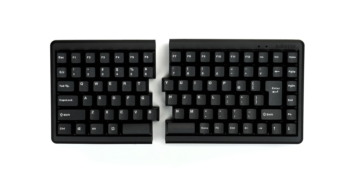 左右分離型キーボード」に待望の日本語配列モデルが登場 肩や腕