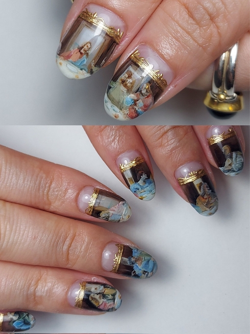 ネイルアート ジェルネイル 最後の晩餐