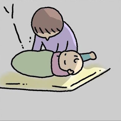 寝かしつけ 背中スイッチ