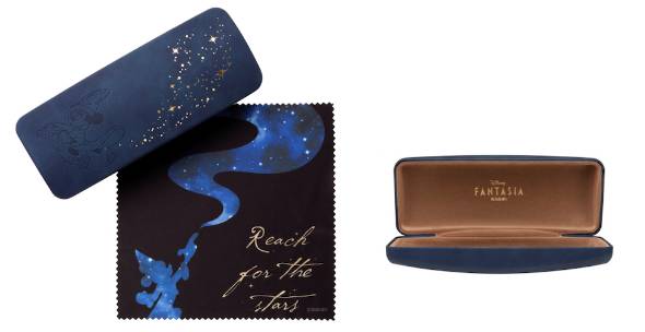 「Disney Collection created by Zoff FANTASIA」オリジナルケースとメガネ拭きイメージ