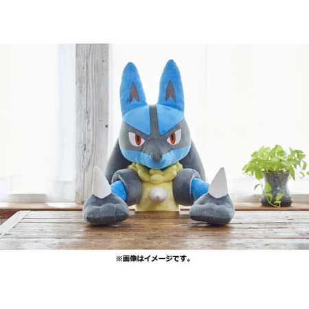 ルカリオ」の等身大ぬいぐるみ、ポケモンセンターオンラインから