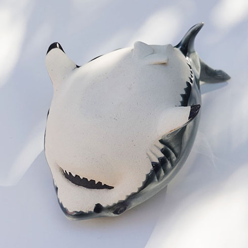 サメの蓋物・ひっくり返したところ