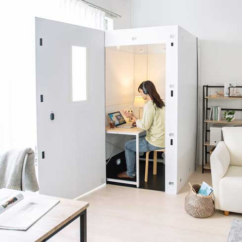 簡易 ワークブース 音漏れ 軽減 自宅 個人 サンワサプライ