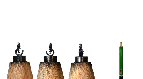 ミリサイズのマイクロ彫刻