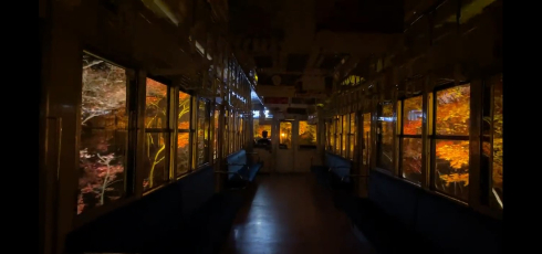 叡山電鉄ライトアップ