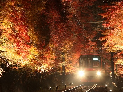 叡山電鉄ライトアップ