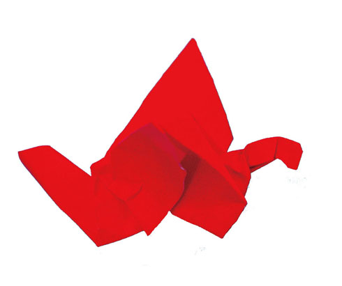 ギャルが折った折り鶴