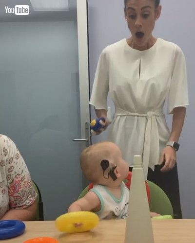 「Deaf Baby Hearing Sound for the First Time || ViralHog」