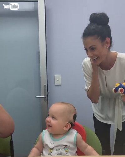 「Deaf Baby Hearing Sound for the First Time || ViralHog」