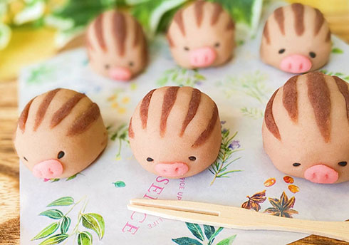 和菓子のウリムーのアップ