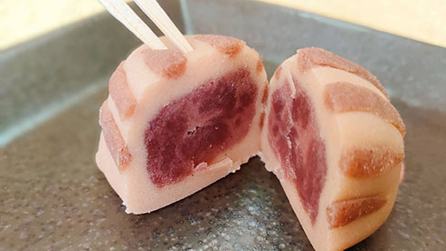 和菓子のウリムーの断面