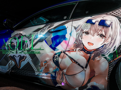痛車 白銀ノエル LEXUS ホロライブ VTuber