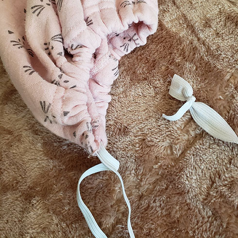 ゴム替えを引っ張ったところ